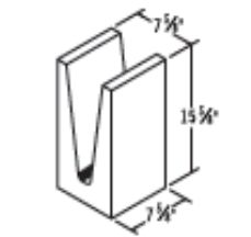 Lintel concrete block