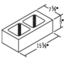 Starter concrete block
