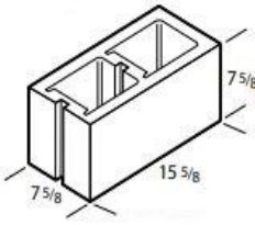 Conduit knockout concrete block