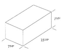 Solid concrete block
