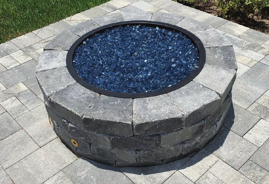 Capestone round fire pit kit